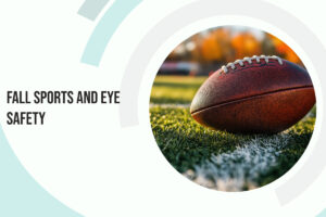 A football rests on the edge of a play field, ready to be kicked. Lethbridge Vision Care is dedicated to helping you preserve your eye health this coming sports season.