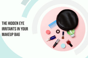 A makeup bag spills its contents. Lethbridge Vision Center is committed to helping your eyes avoid irritants and remain as healthy as possible for the years to come.